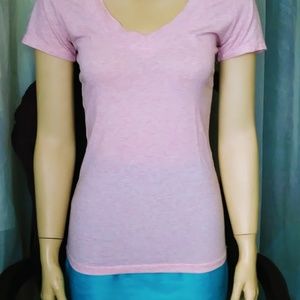 Ambiance Apparel Women's V-Neck Crew T-Shirt